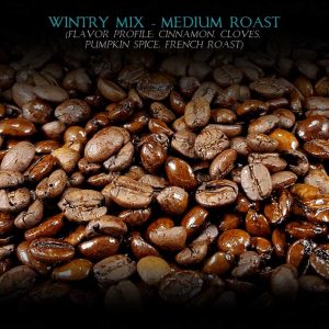 Wintry Mix Blend, Medium Roast, Cinnamon, Cloves, Pumpkin Spice, Flavored Coffee